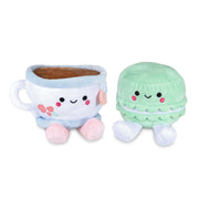 Hallmark Better Together Teacup and Macaron Cookie Magnetic Plush Pair, 3.5''
