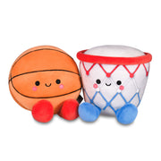 Hallmark Better Together Basketball and Hoop Magnetic Plush Pair, 6'' H