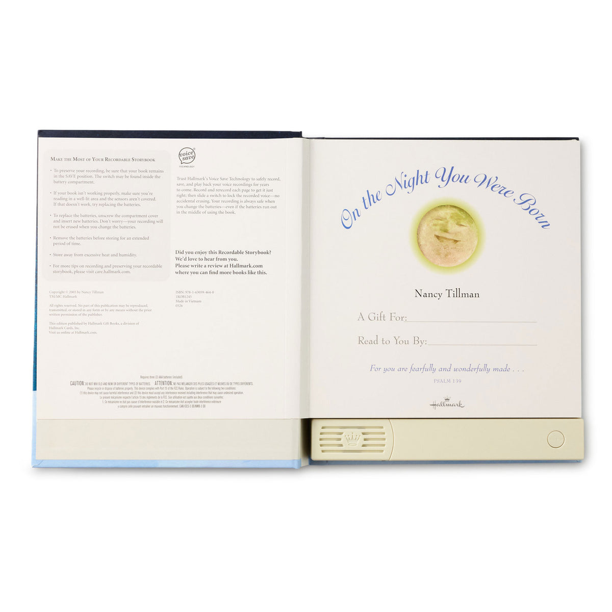 Hallmark On the Night You Were Born Recordable Storybook