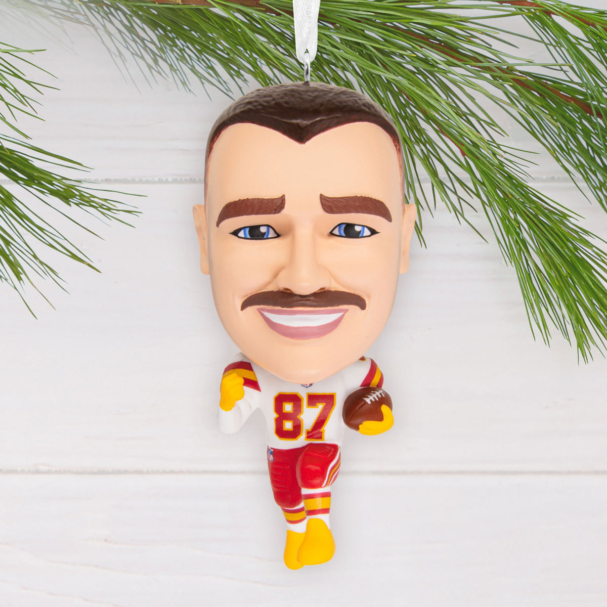 Hallmark NFL Kansas City Chiefs Travis Kelce Bobblehead Hallmark Ornament