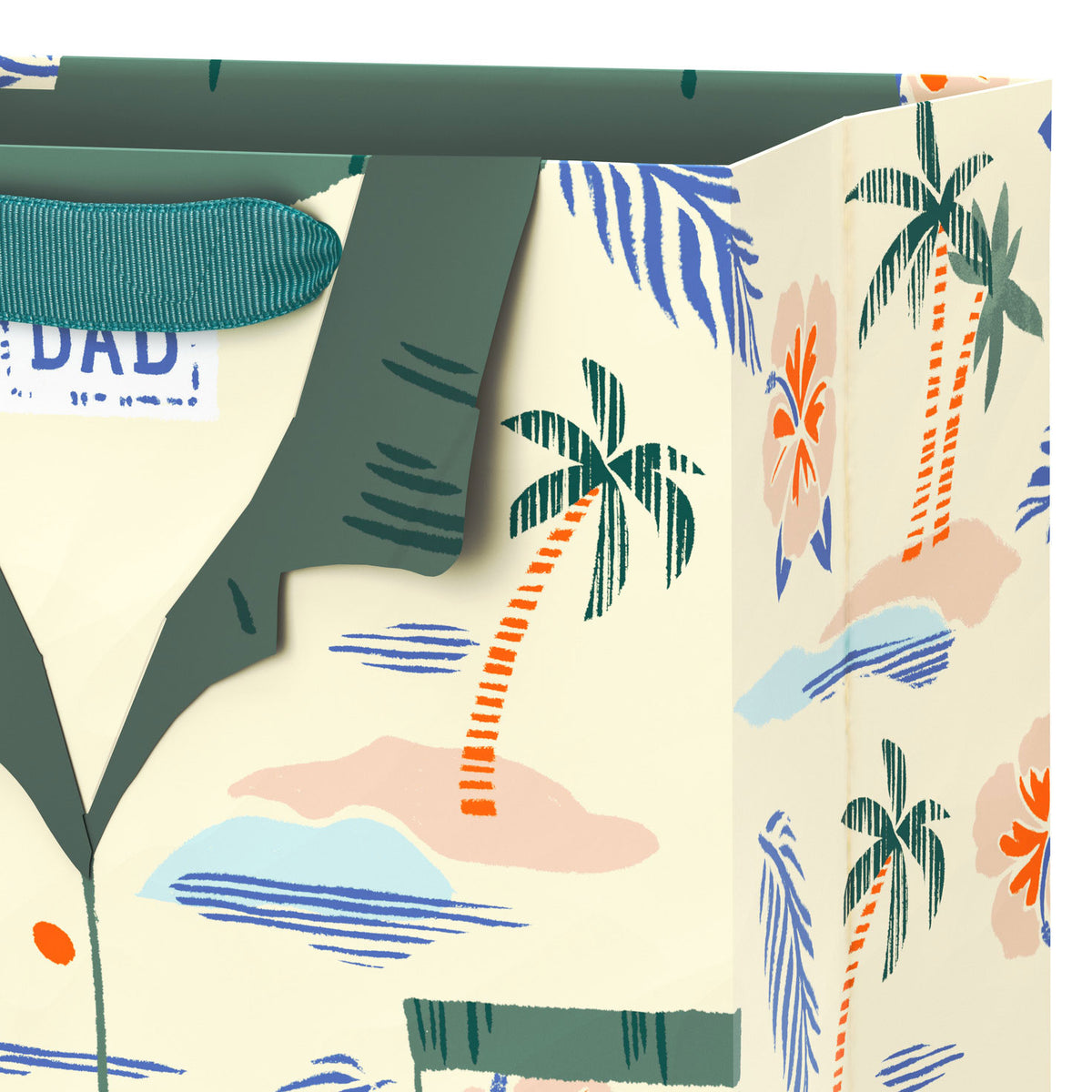 Hallmark 9.6'' Hawaiian Shirt Medium Father's Day Gift Bag