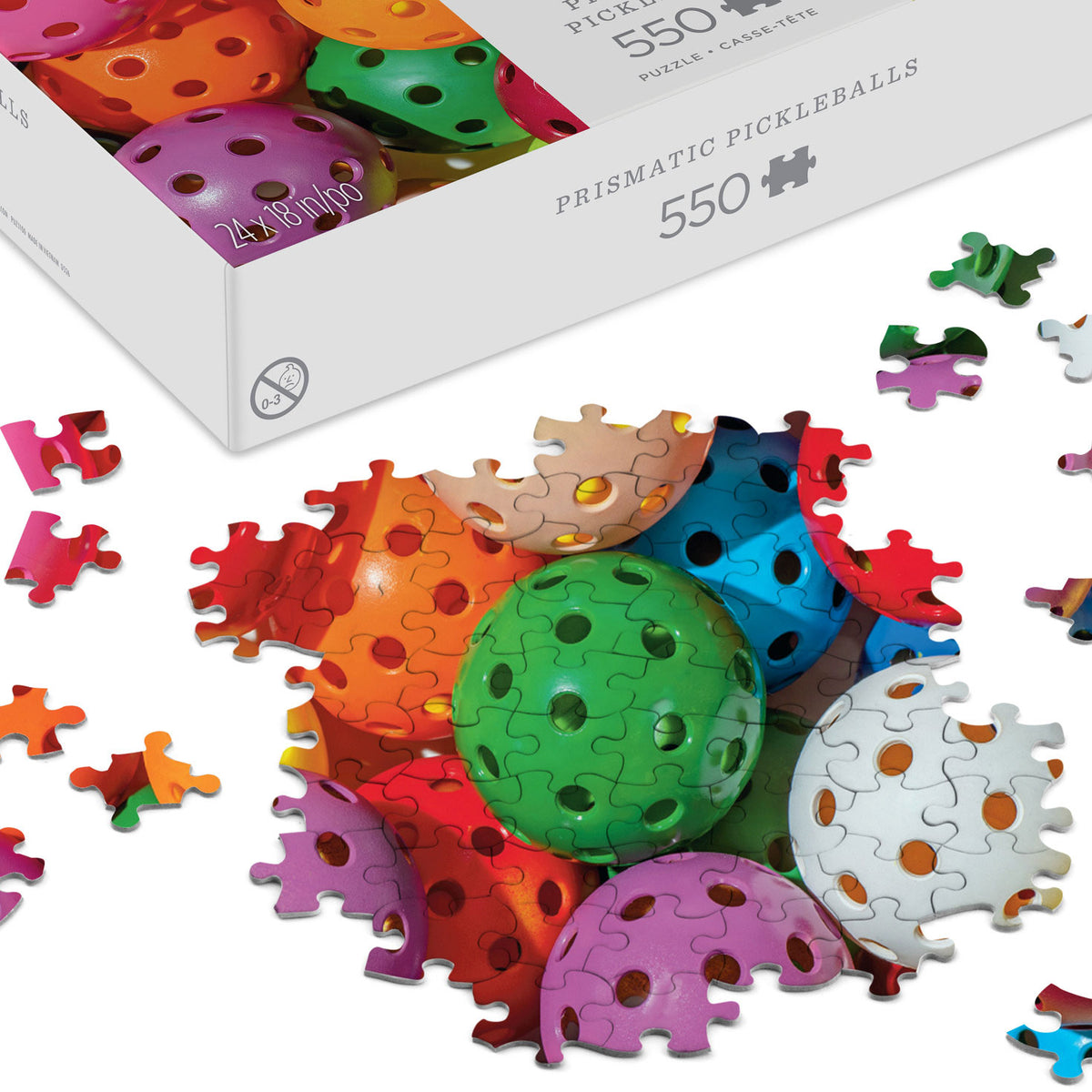 Hallmark Prismatic Pickleballs 550-Piece Jigsaw Puzzle