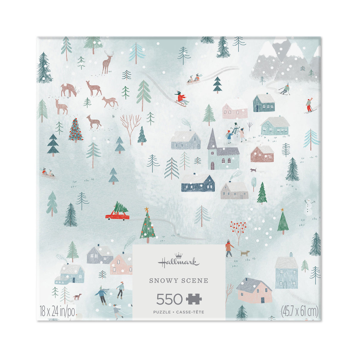 Hallmark Snowy Scene 550-Piece Jigsaw Puzzle