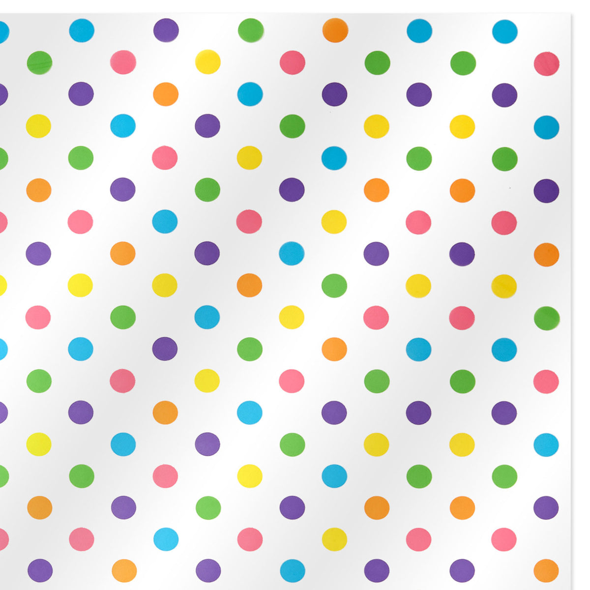 Hallmark Pastel Dots on Clear Cellophane Gift Wrap Roll, 17.5 sq. ft.