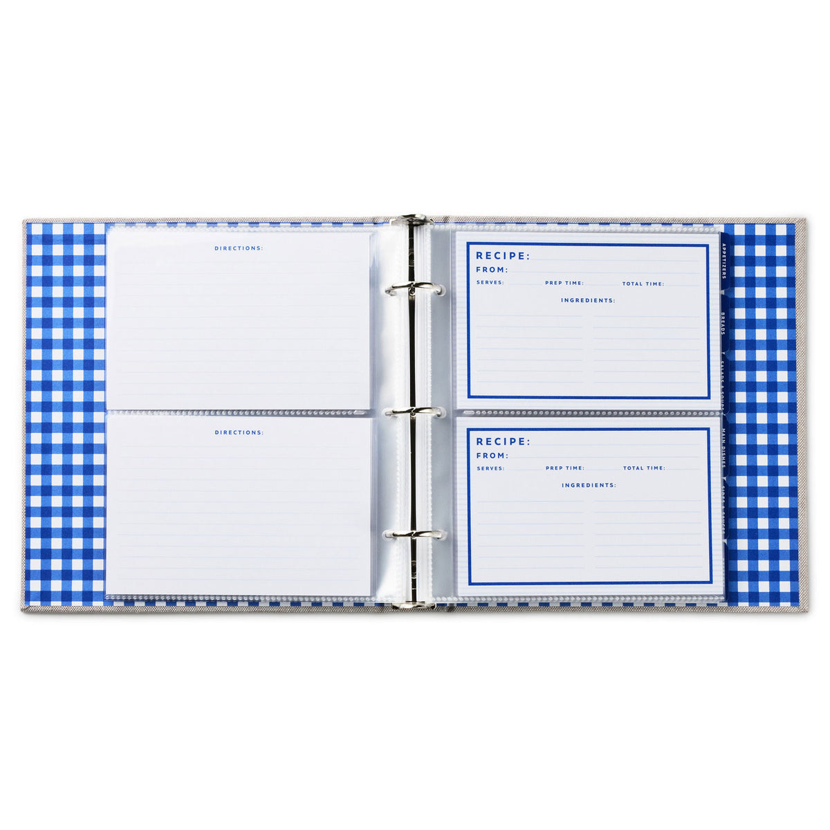 Hallmark Family Recipes Customizable Recipe Binder