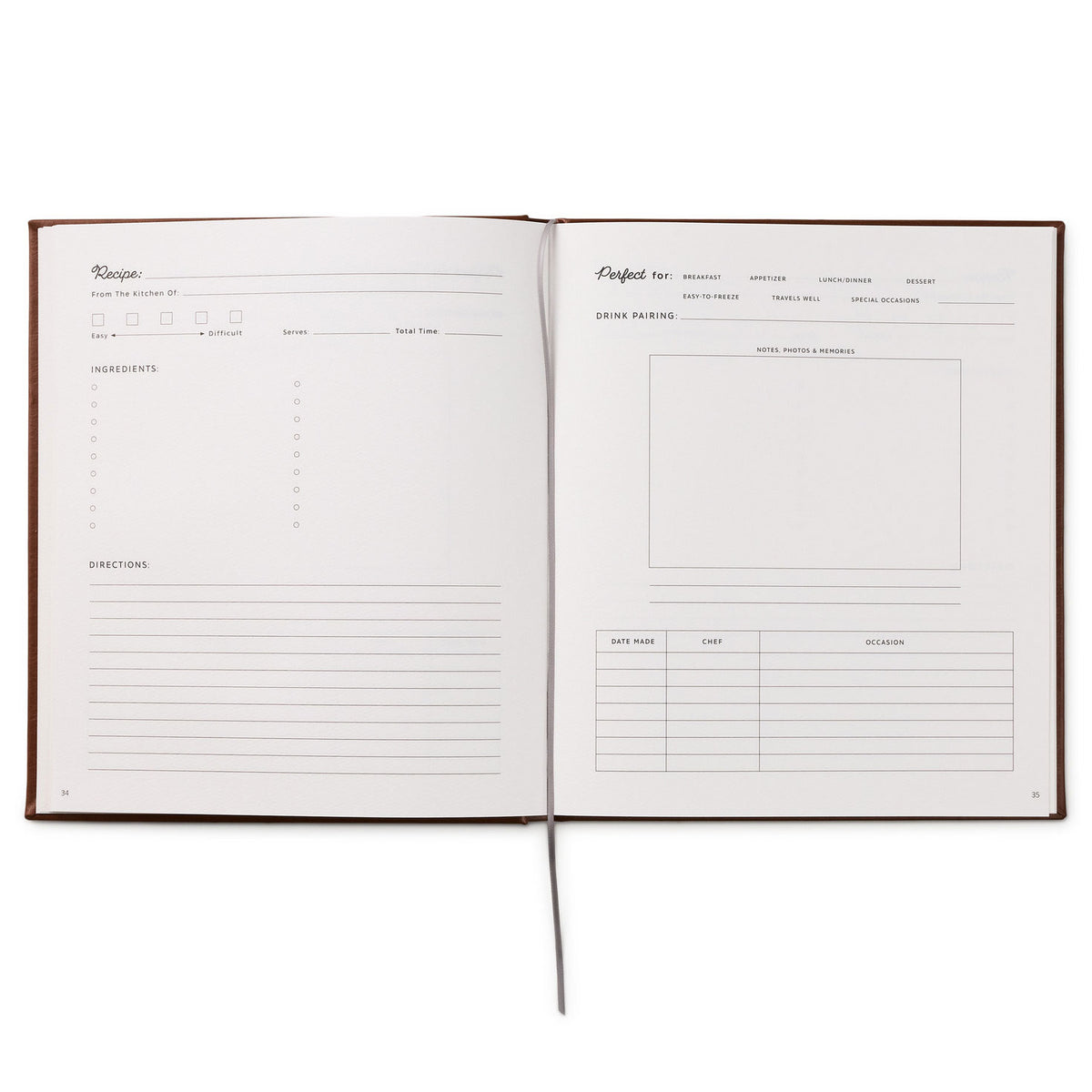 Hallmark Meals & Memories Heirloom Recipe Book and Keepsake Journal