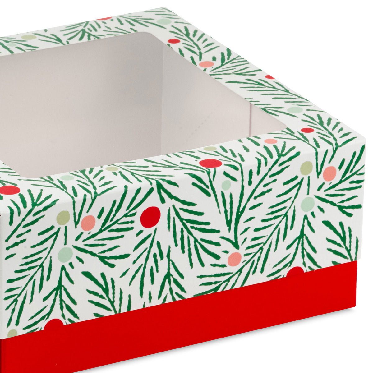 Hallmark Branches and Berries 3-Pack Holiday Windowed Gift Boxes