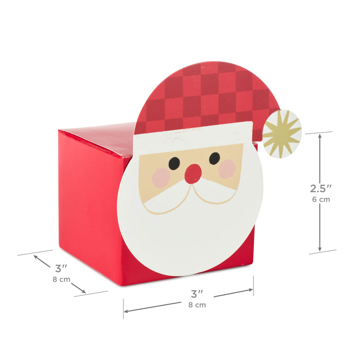 Hallmark Santa, Penguin and Deer 3-Pack Assorted Mini Christmas Gift Box Bundle