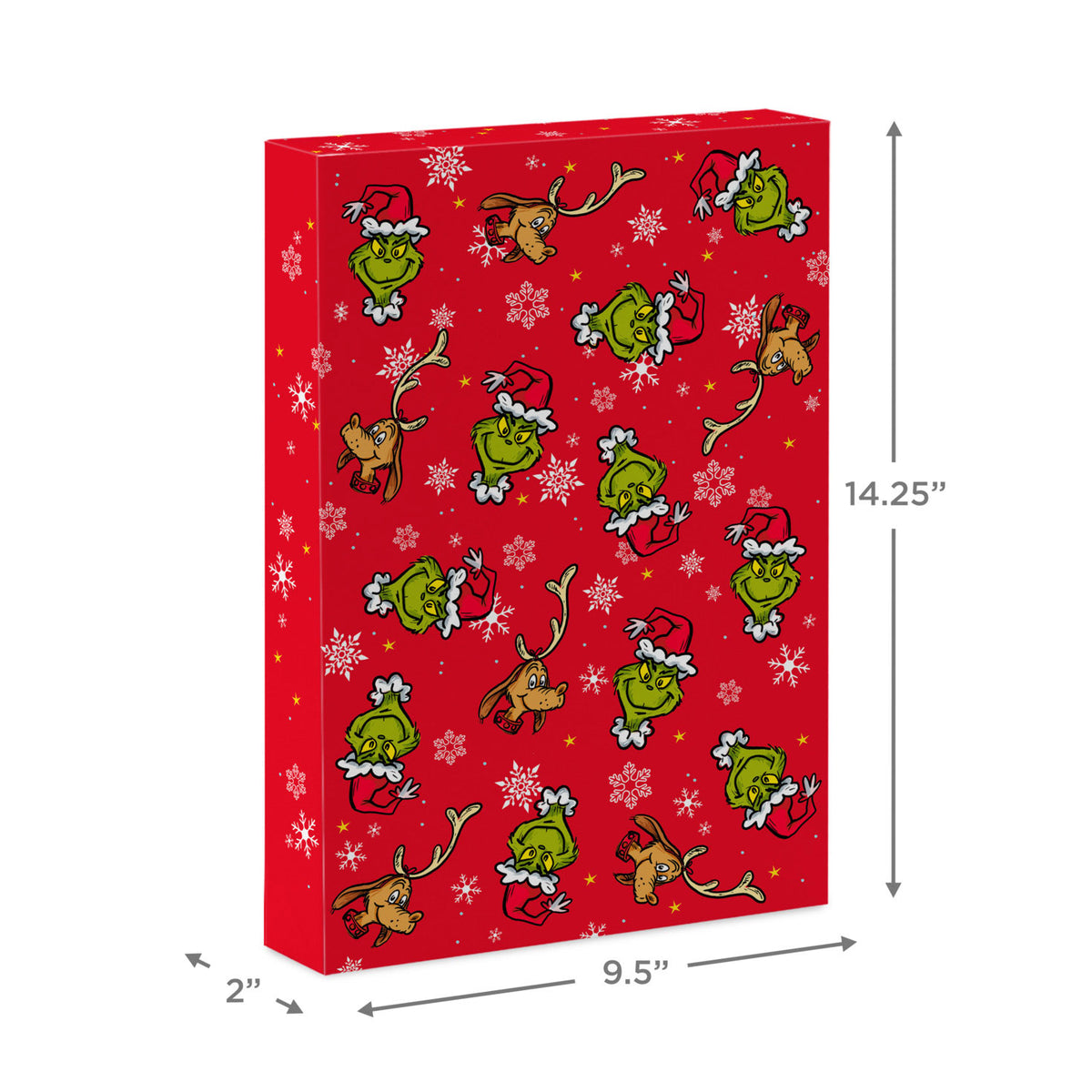Hallmark Dr. Seuss's How the Grinch Stole Christmas!™ Red and White 4-Pack Medium Christmas Gift Boxes