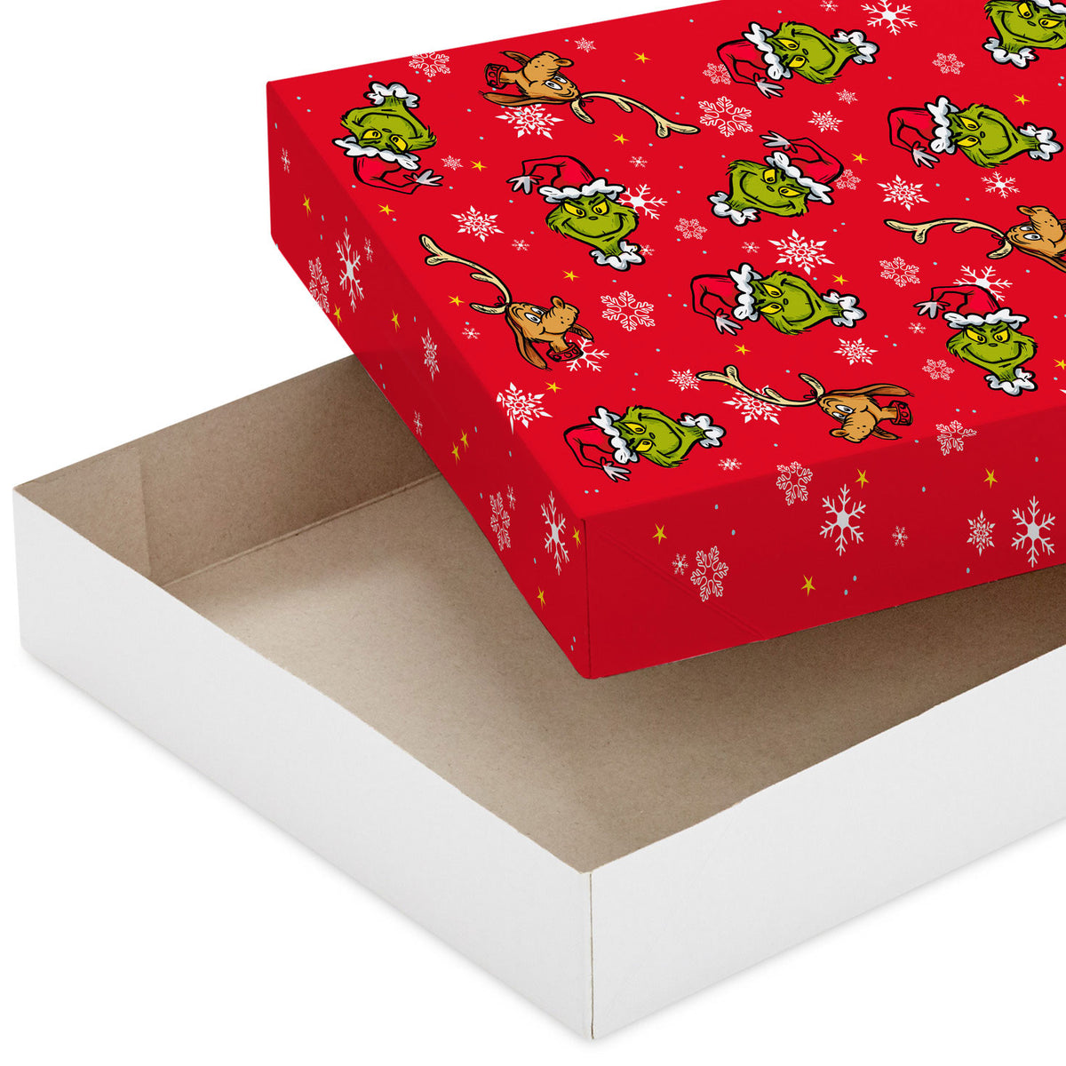 Hallmark Dr. Seuss's How the Grinch Stole Christmas!™ Red and White 4-Pack Medium Christmas Gift Boxes