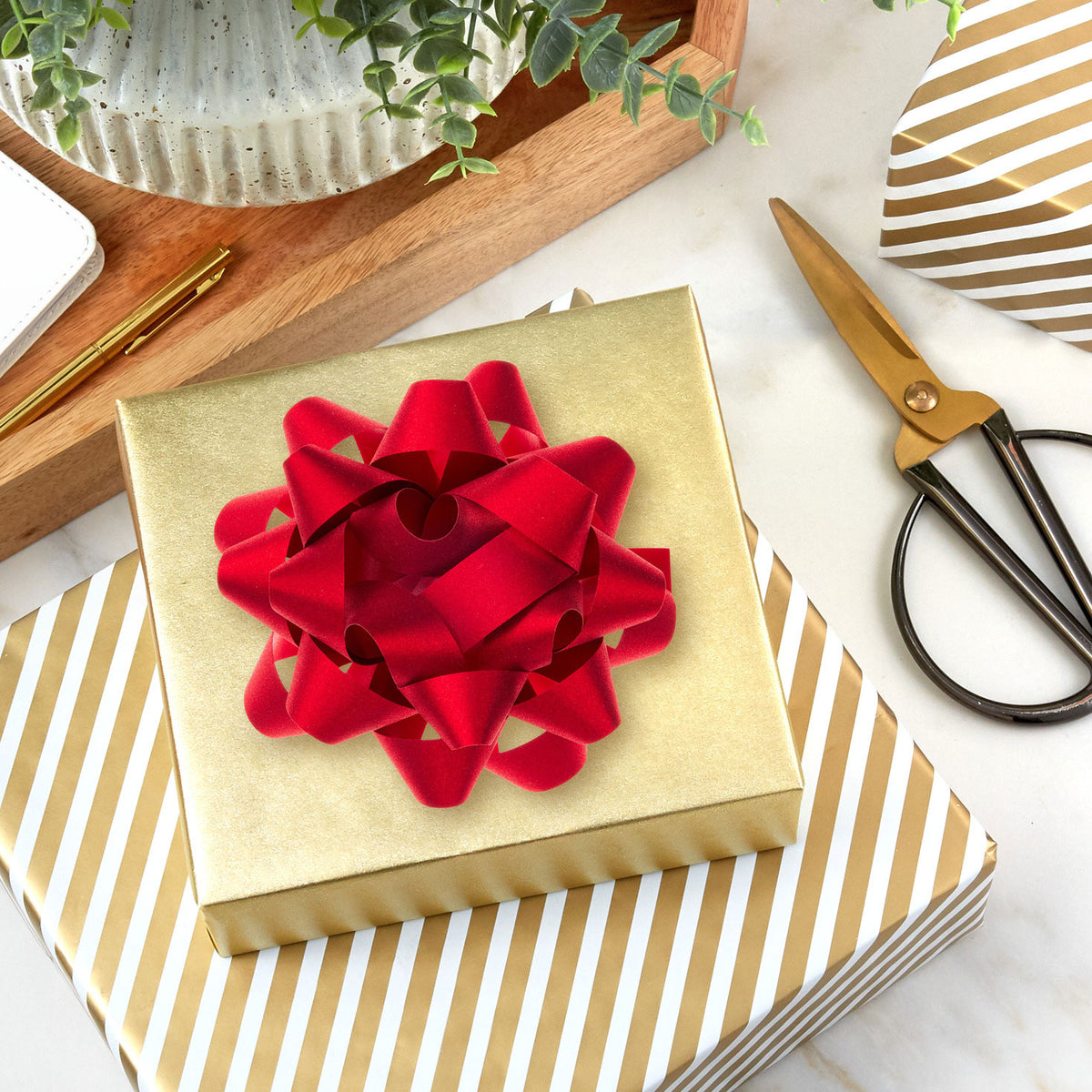 Hallmark 4.6'' Red Sparkle Christmas Gift Bow