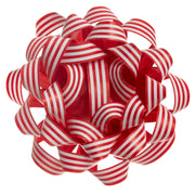 Hallmark 4.5'' Red and White Striped Paper Gift Bow
