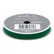 Hallmark 0.3'' Forest Green Holiday Ribbon, 15'