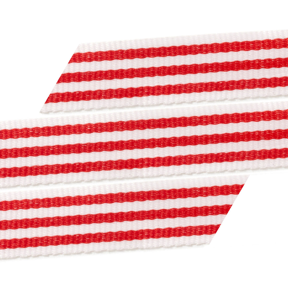 Hallmark 0.5'' Red and White Striped Holiday Ribbon, 18'