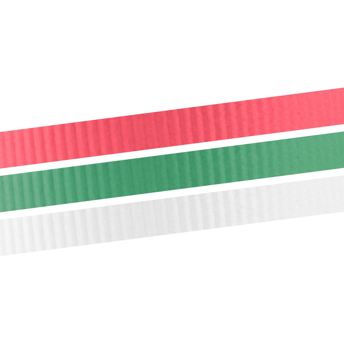 Hallmark Red/Green/White 3-Pack Crimped Curling Ribbon, 108'