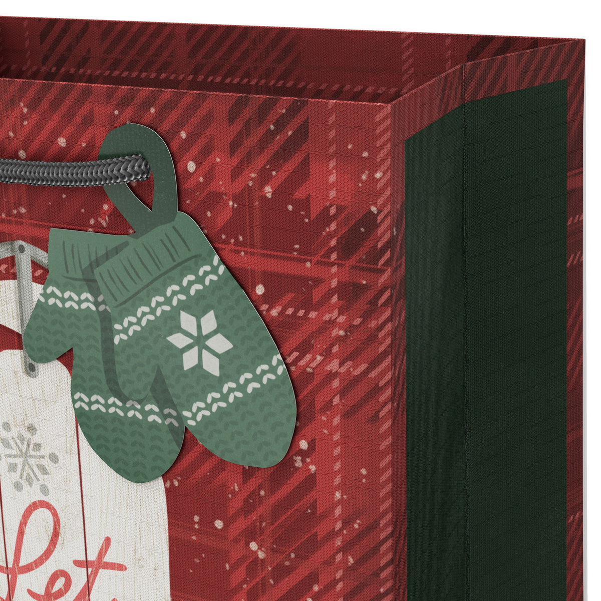Hallmark 6.5'' Rustic Sled Small Christmas Gift Bag