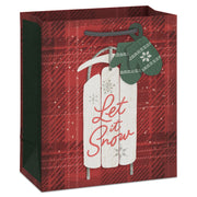 Hallmark 6.5'' Rustic Sled Small Christmas Gift Bag