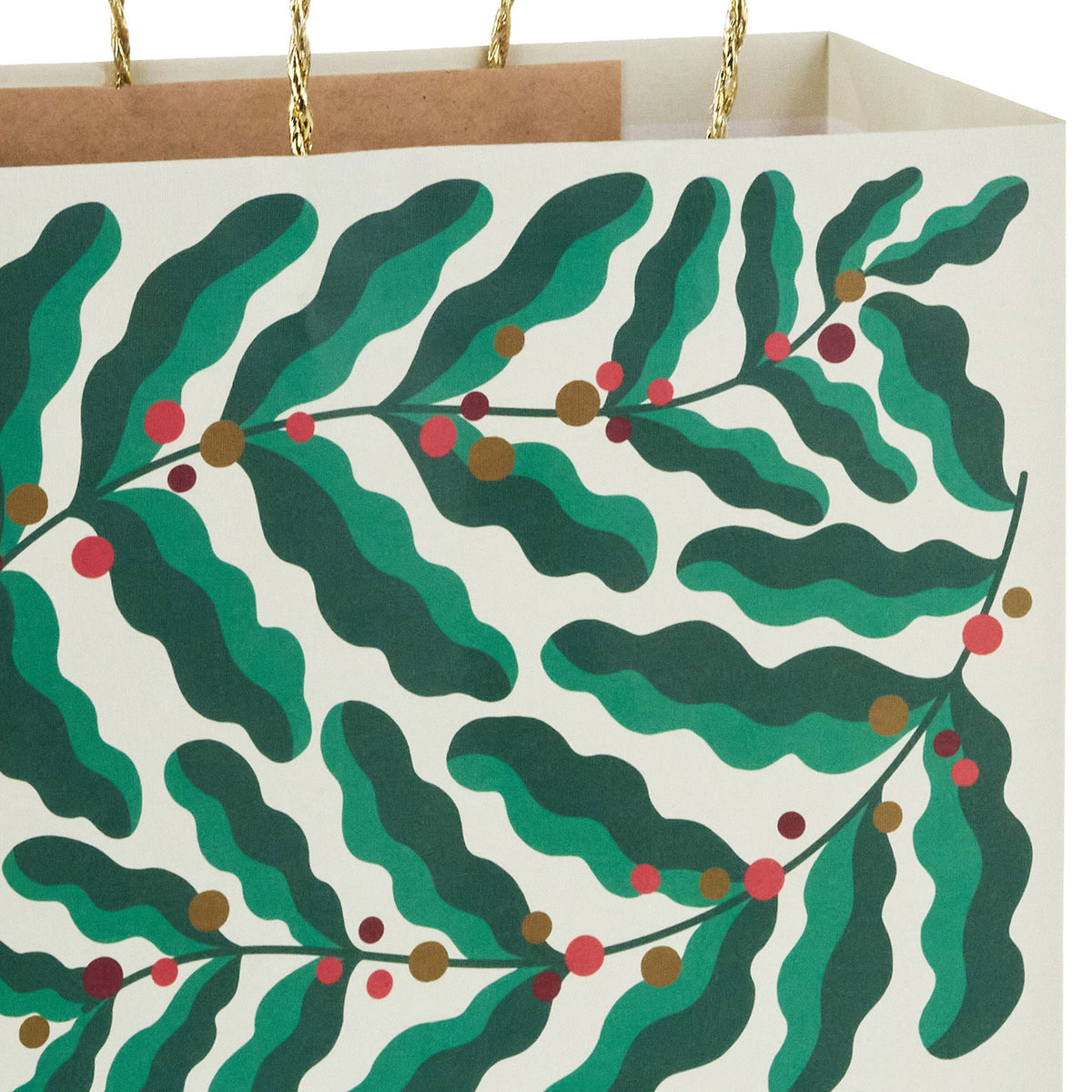 Hallmark 13'' Modern Holly Large Christmas Gift Bag