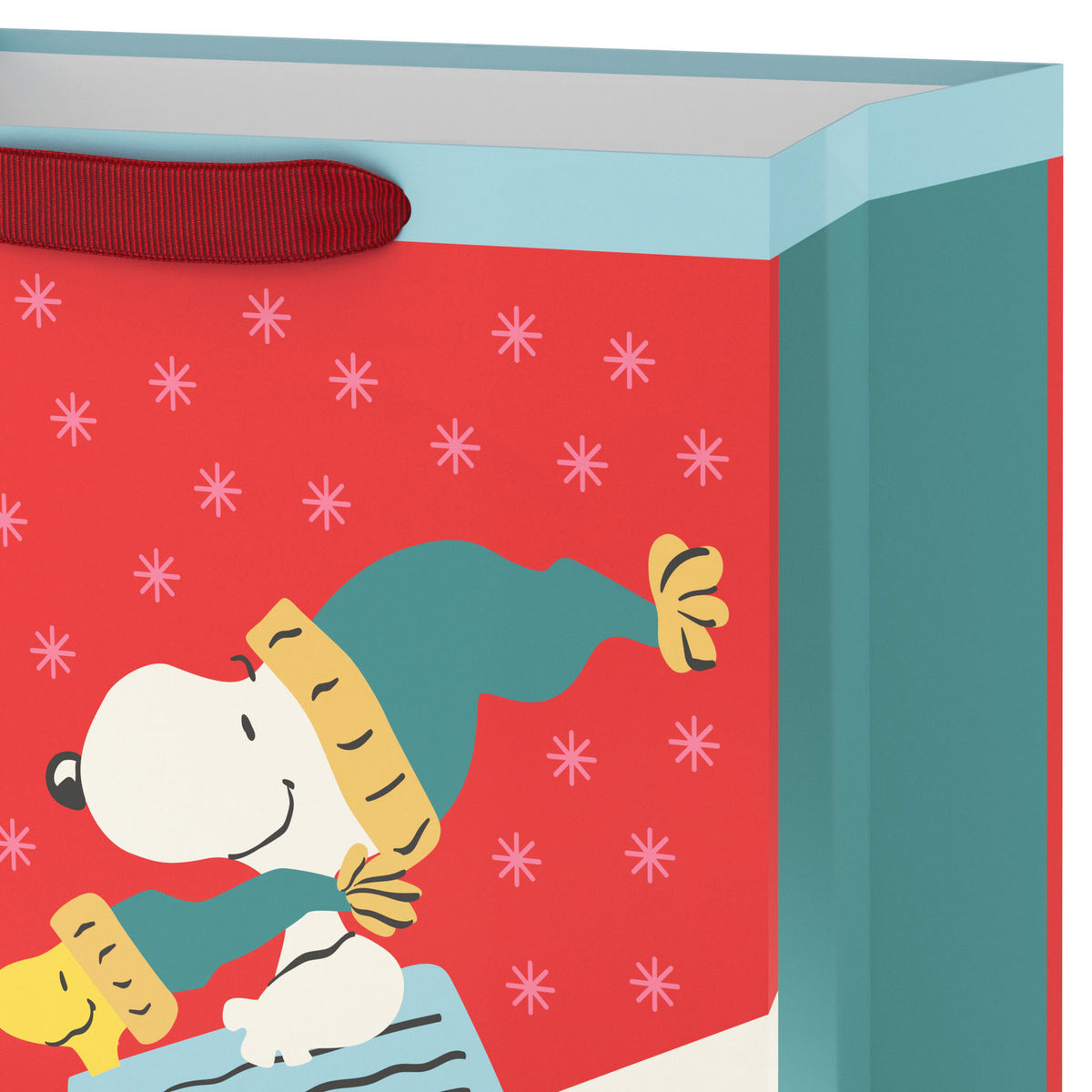 Hallmark 13'' Peanuts® Snoopy Sled Large Christmas Gift Bag
