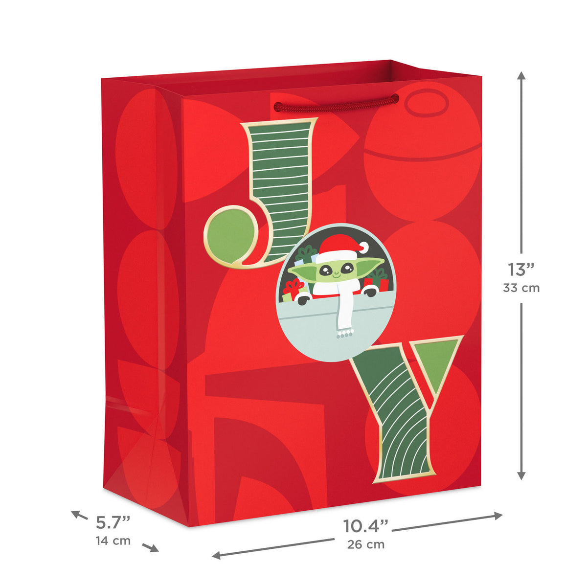 Hallmark 13'' Star Wars: The Mandalorian™ Grogu™ Joy Large Christmas Gift Bag