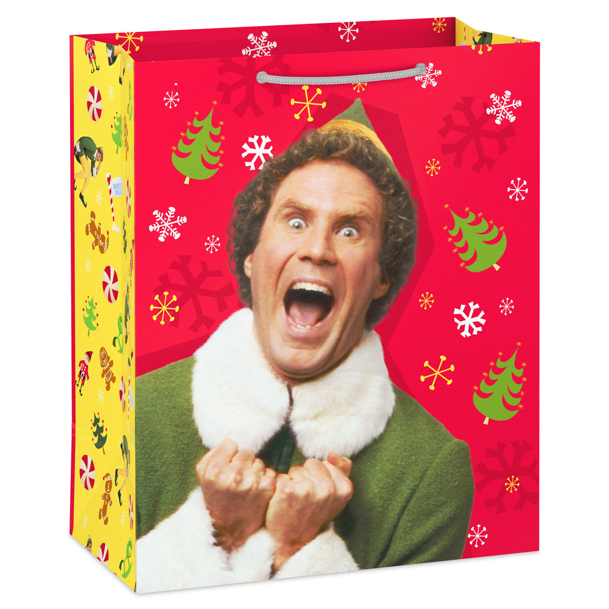 Hallmark 13'' Elf Buddy on Red Large Christmas Gift Bag