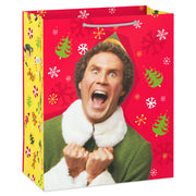 Hallmark 13'' Elf Buddy on Red Large Christmas Gift Bag