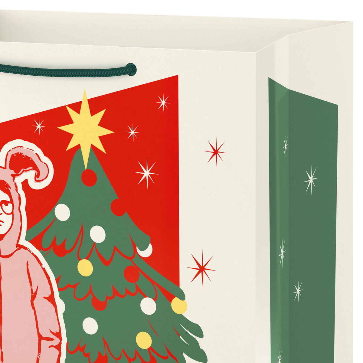 Hallmark 13'' A Christmas Story™ Ralphie Bunny Suit Large Christmas Gift Bag