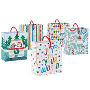Hallmark 4.6'' Fun 5-Pack Assortment Christmas Gift Card Holder Mini Bags