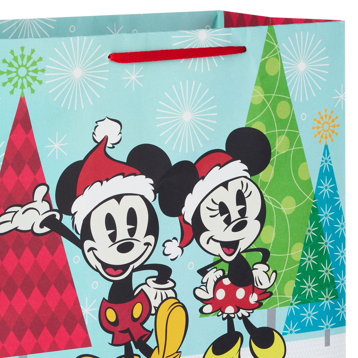 Hallmark 13'' Disney Mickey and Minnie Large Christmas Gift Bag