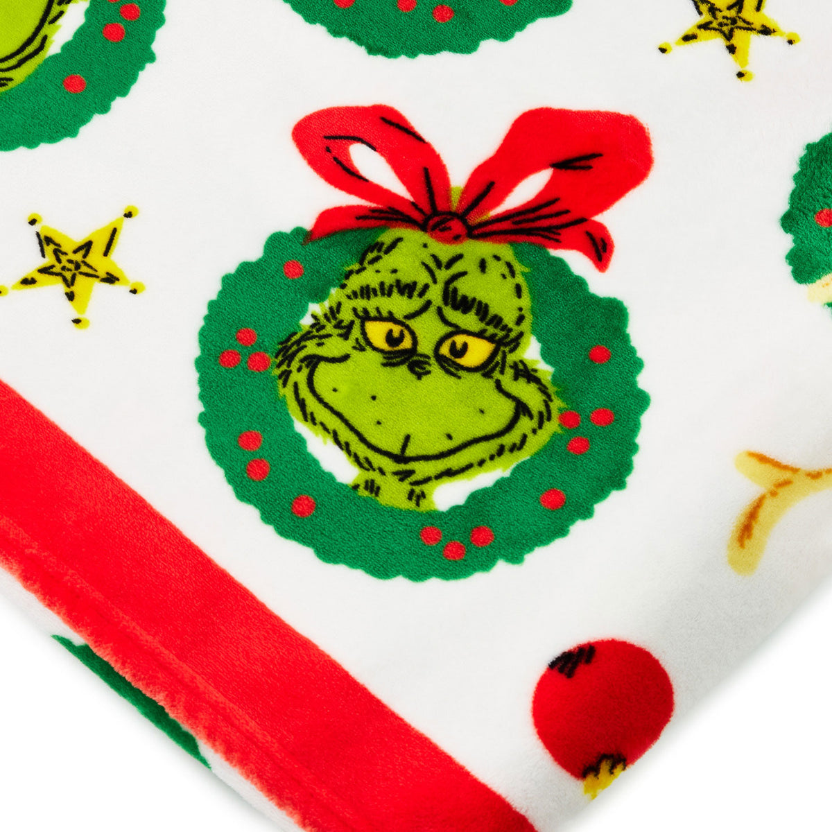 Hallmark Dr. Seuss's How the Grinch Stole Christmas!™ Characters Throw Blanket, 50x60