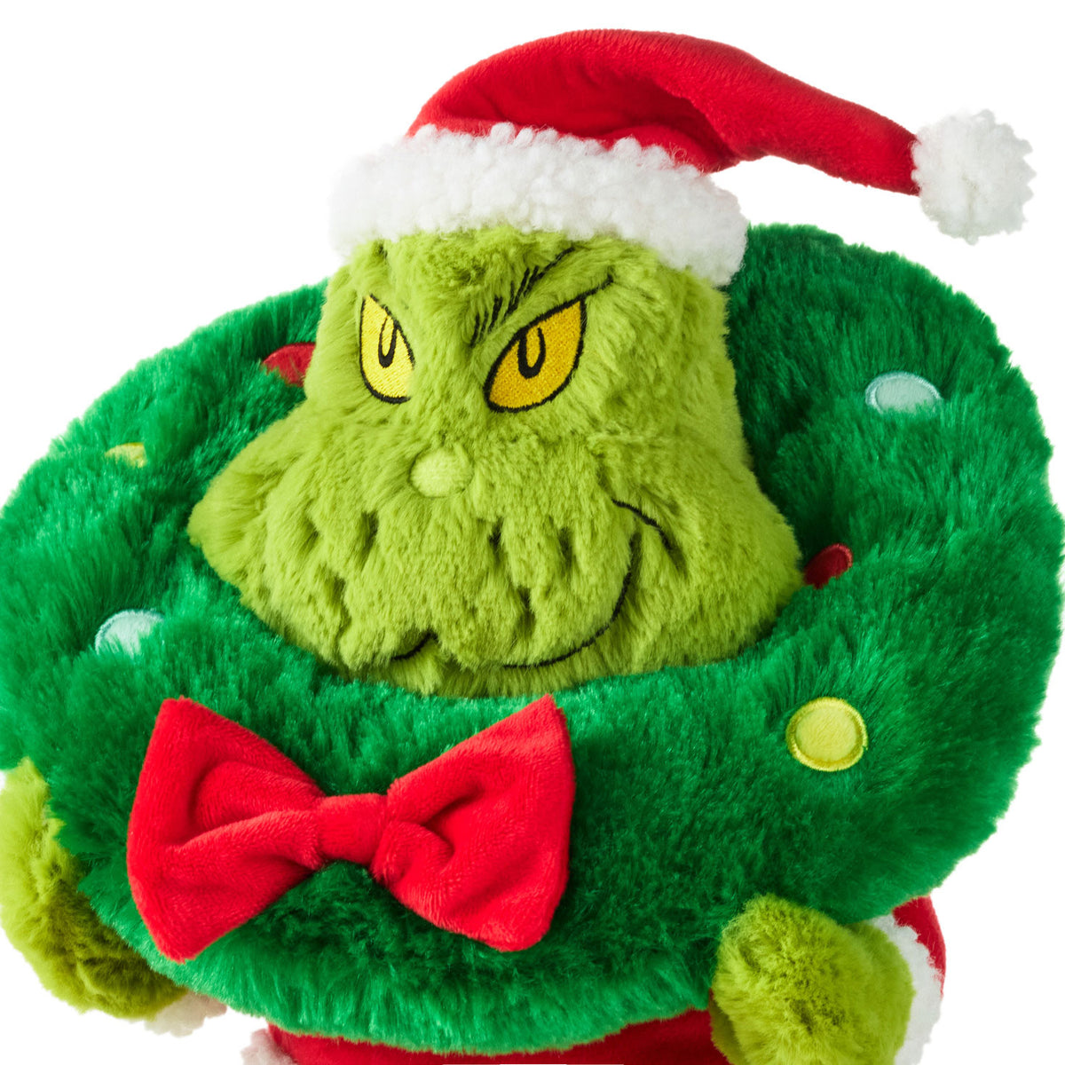 Hallmark Dr. Seuss's How the Grinch Stole Christmas!™ Grinch Stuck On Christmas Plush With Light, Sound and Motion, 11.5''