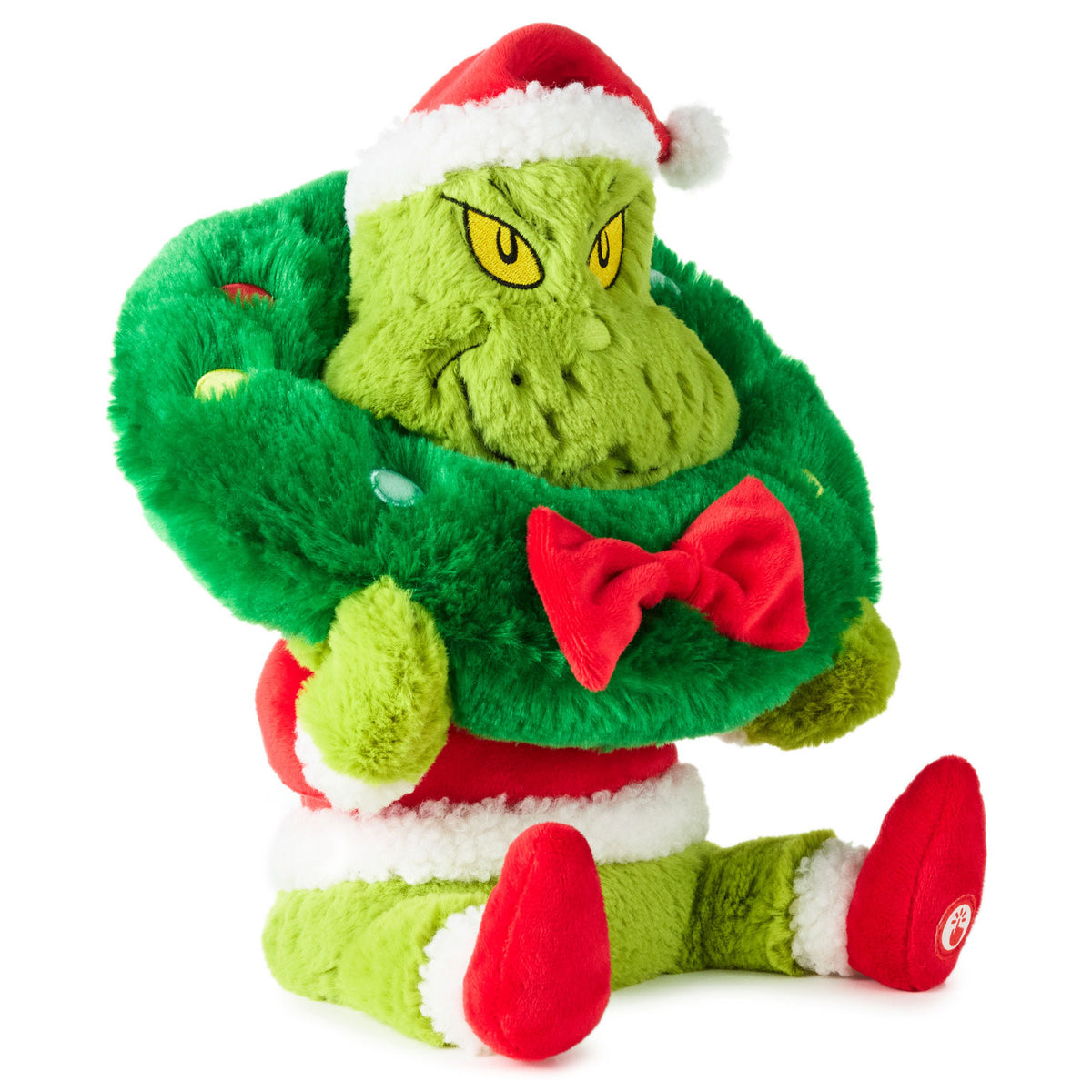 Hallmark Dr. Seuss's How the Grinch Stole Christmas!™ Grinch Stuck On Christmas Plush With Light, Sound and Motion, 11.5''