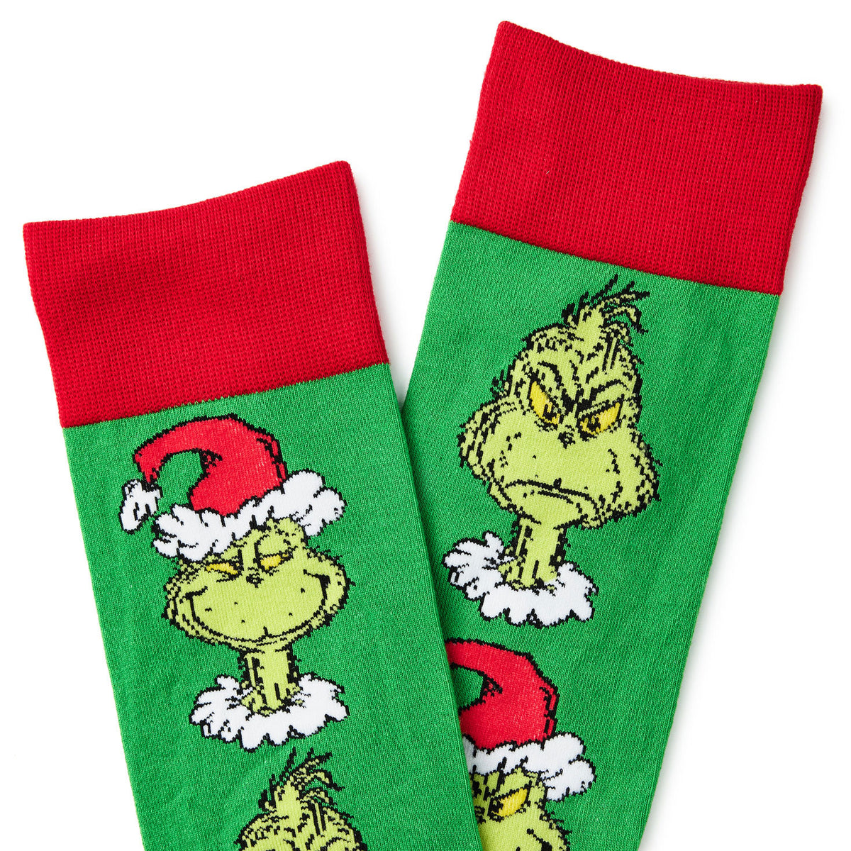 Hallmark Dr. Seuss's How the Grinch Stole Christmas!™ Grinch Smirks Novelty Crew Socks