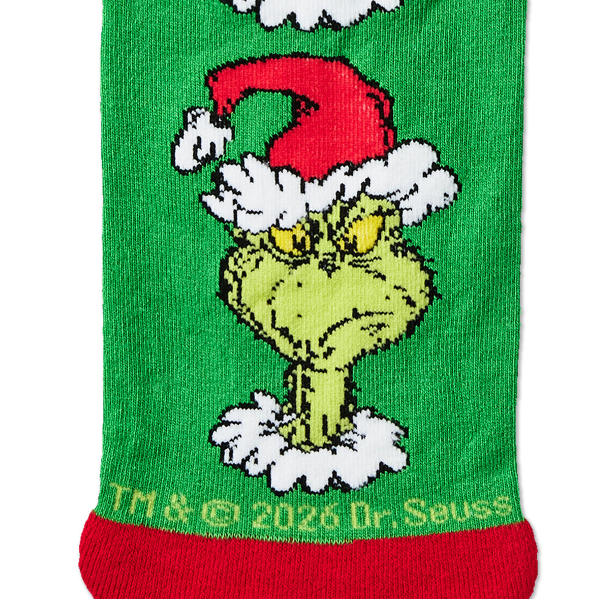 Hallmark Dr. Seuss's How the Grinch Stole Christmas!™ Grinch Smirks Novelty Crew Socks