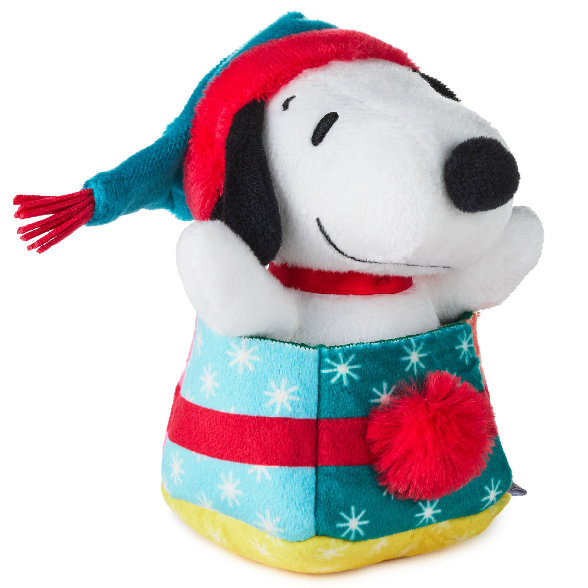 Hallmark Peanuts® Snoopy in Present Zip-Along Plush Toy, 3.5''