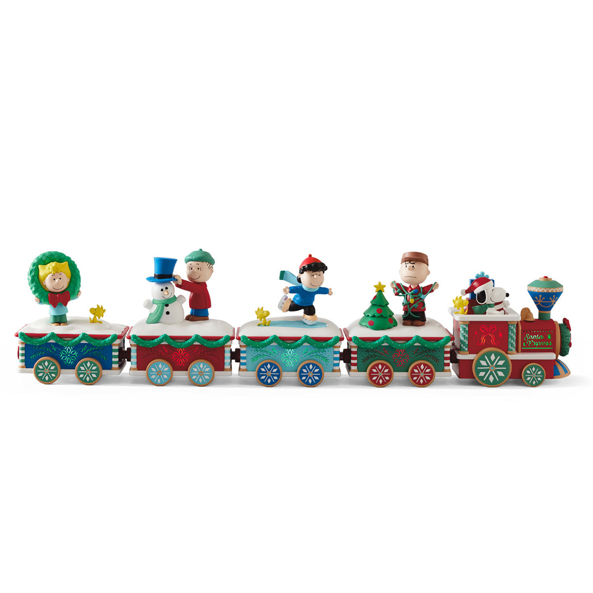 Hallmark Peanuts® Santa Express Tabletop Decoration With Light, Sound and Motion