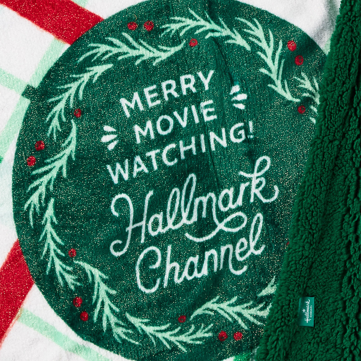 Hallmark Hallmark Channel Merry Movie Watching Oversized Throw Blanket, 80x60