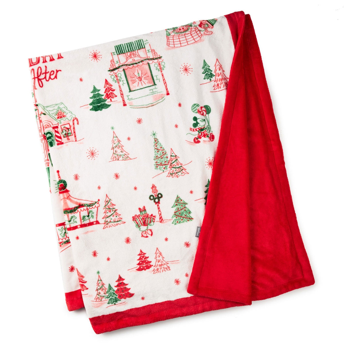 Hallmark Hallmark & Disney Holiday Ever After Throw Blanket, 50x60