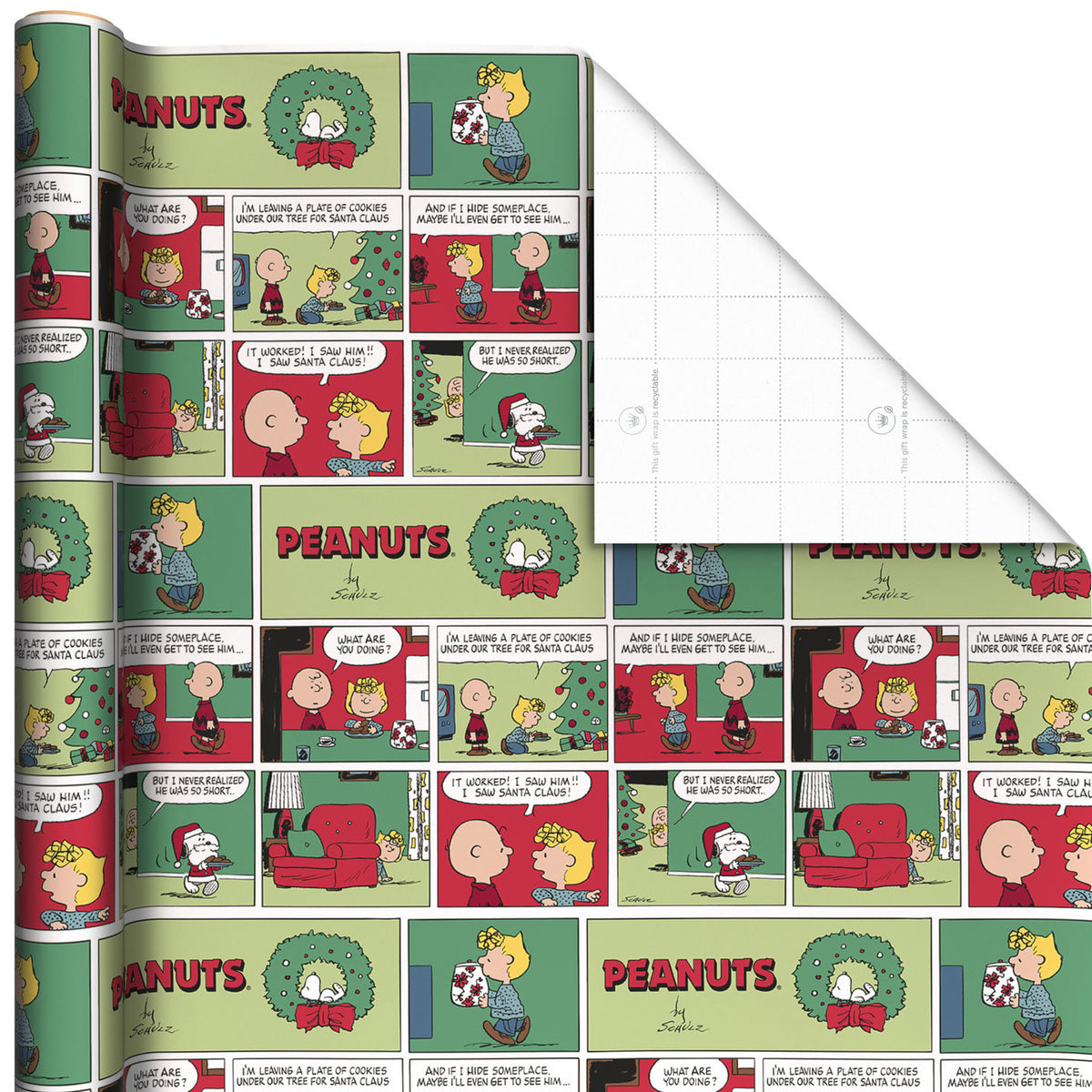 Hallmark Peanuts® Classic Comics Jumbo Christmas Wrapping Paper Roll, 70 sq. ft.