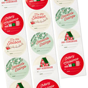 Hallmark Made With Love Christmas Gift Tag Stickers, Roll of 27