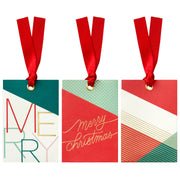 Hallmark Modern and Merry 3-Pack Christmas Gift Card Holder Tags