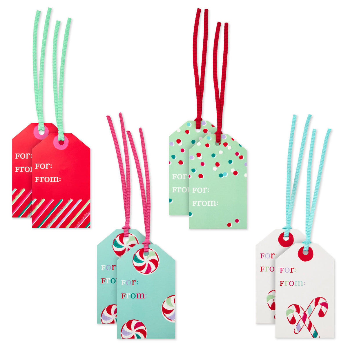 Hallmark Holiday Fun 8-Pack Assorted Christmas Gift Tags