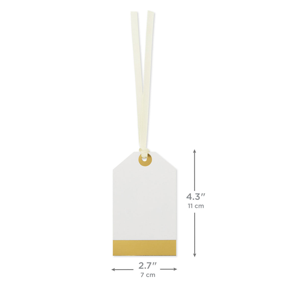 Hallmark White and Gold 4-Pack Holiday Gift Tags