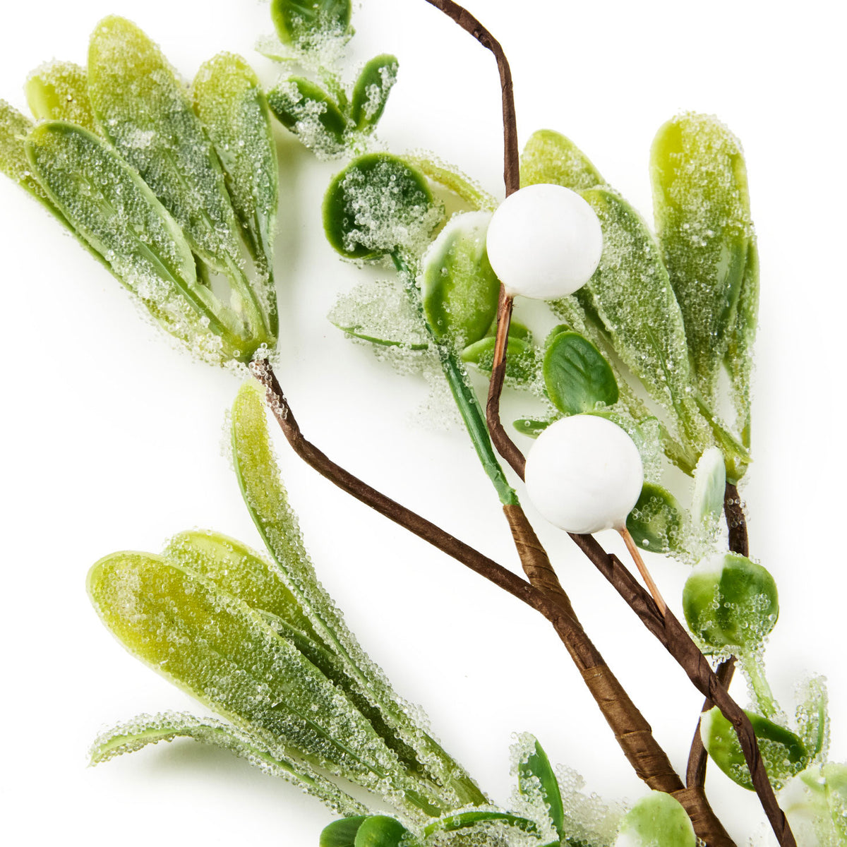 Hallmark Frosted Leaves and White Berries Christmas Gift Trim