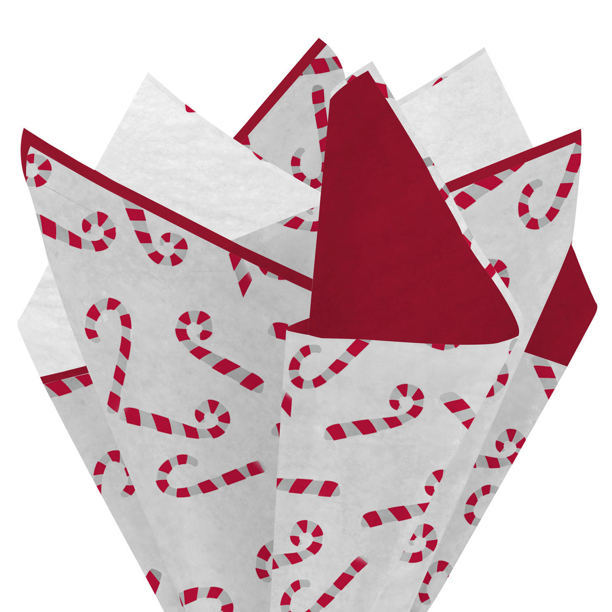 Hallmark Candy Canes/Red/White 3-Pack Assortment Christmas Tissue Paper, 30 sheets