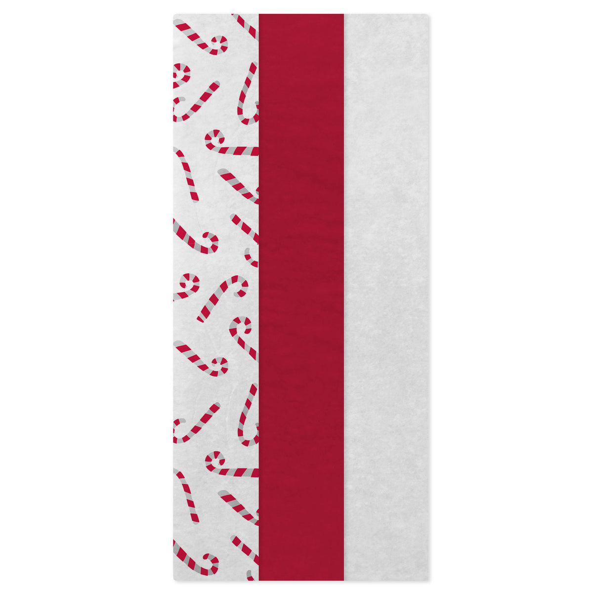 Hallmark Candy Canes/Red/White 3-Pack Assortment Christmas Tissue Paper, 30 sheets