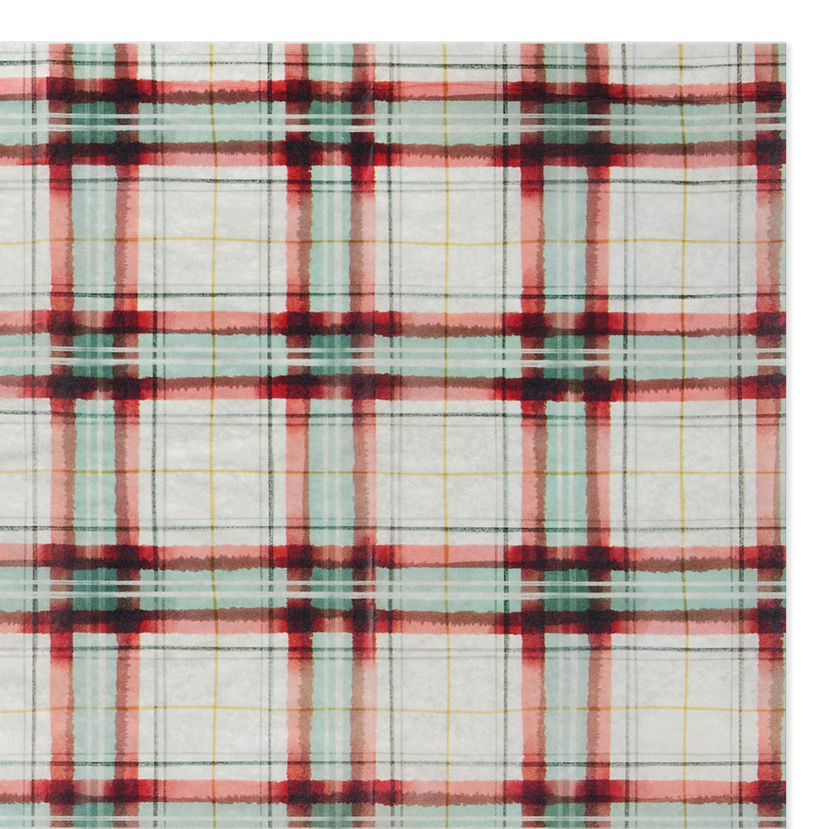 Hallmark Cinnamon-Scented Red Plaid Holiday Tissue Paper, 4 sheets
