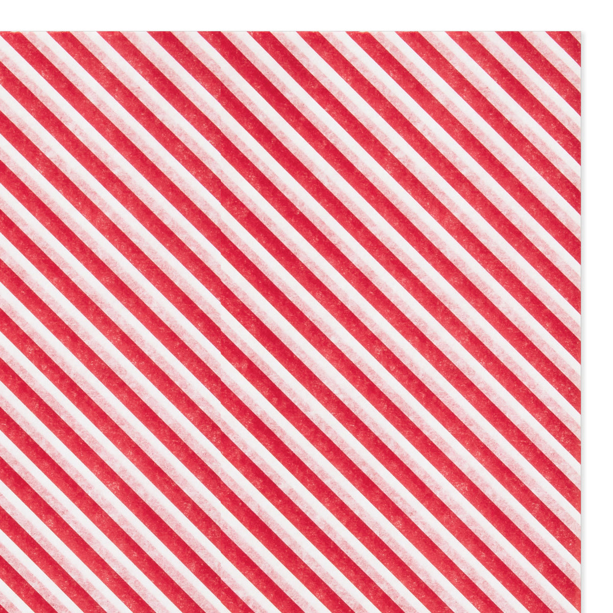 Hallmark Red and White Diagonal Stripes Christmas Tissue Paper, 6 sheets