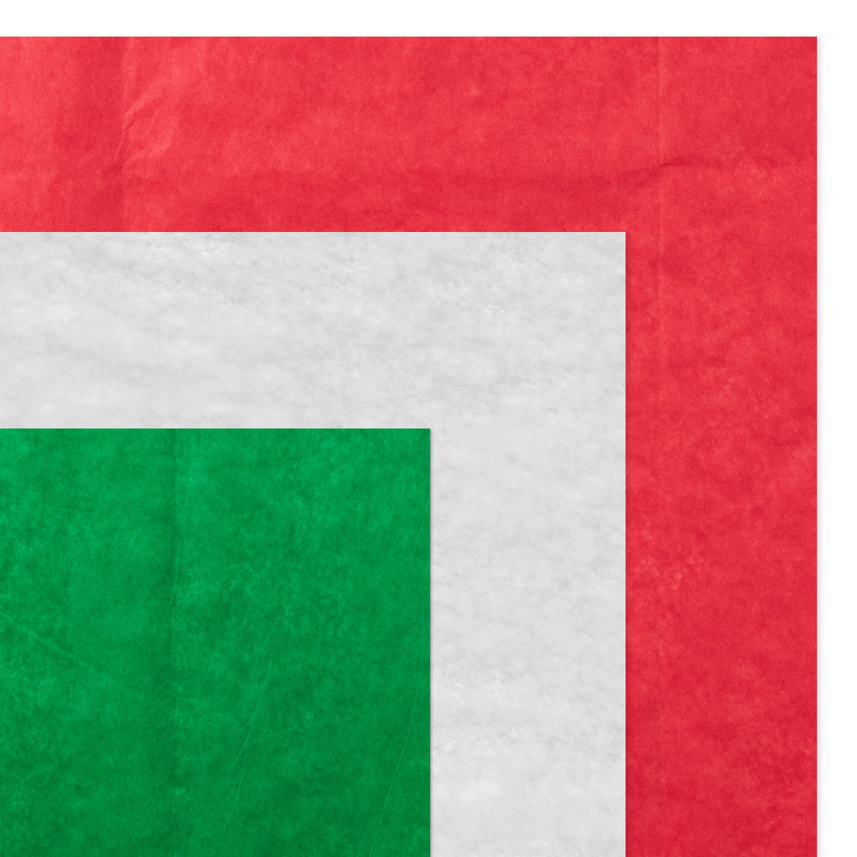 Hallmark Solid Red, Green, White Christmas Tissue Paper, 30 sheets