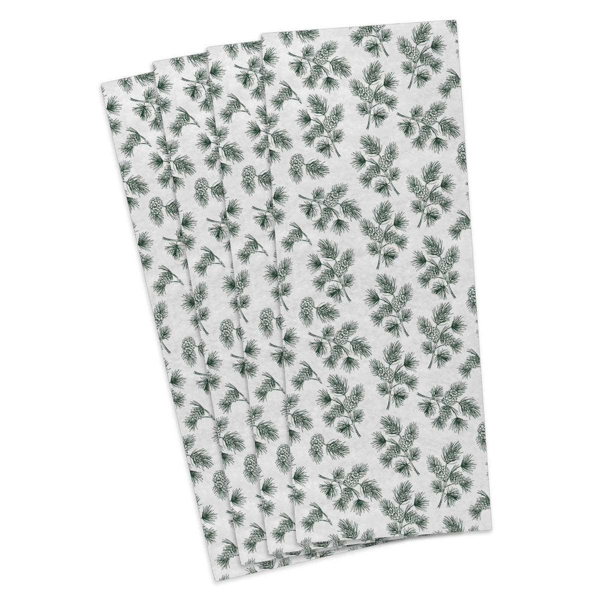 Hallmark Pine-Scented Botanical Illustrations on White Holiday Tissue Paper, 4 sheets